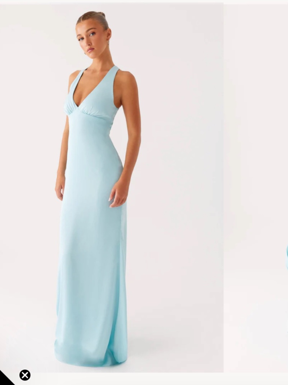 Peppermayo Desi Halterneck Maxi Dress - Size 4 - Mint - Picture 3 of 5